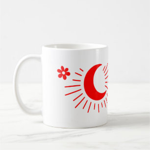 Bleibe Wild Moon Child - Boho Celestial Kaffeetasse