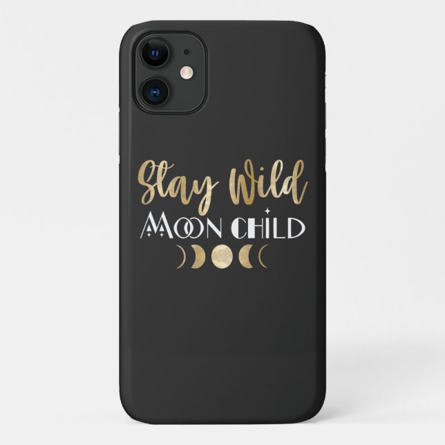 Bleibe Wild Moon Child Case-Mate iPhone Hülle (Rückseite)