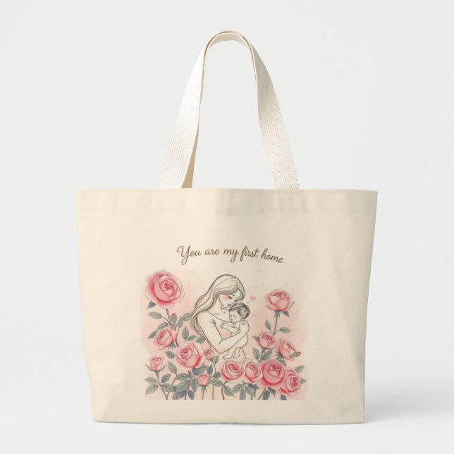 Bleibe Wild, Moon Child | Dreamy Midnight Garden T Jumbo Stoffbeutel (Vorne)