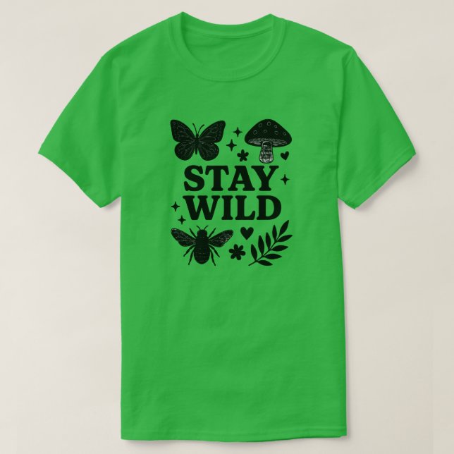 BLEIBE WILD T-Shirt (Design vorne)