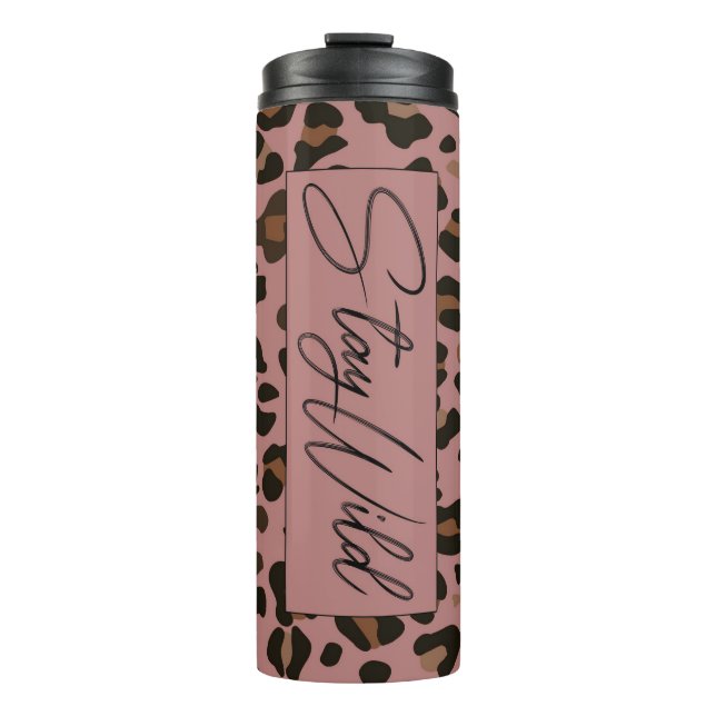 Bleibe Wild Thermosbecher (Vorderseite)