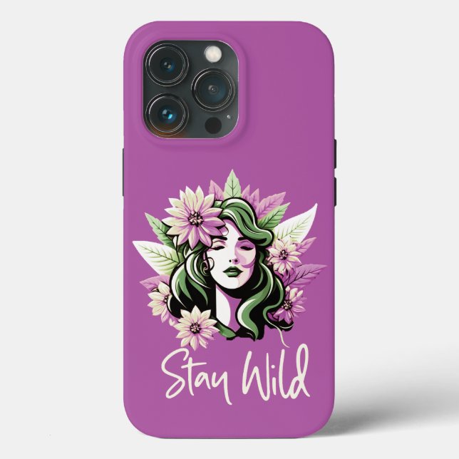 Bleibe Wildkind der Blume Case-Mate iPhone Hülle (Rückseite)