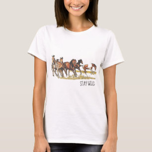 Bleibe Wildpferde-T - Shirt