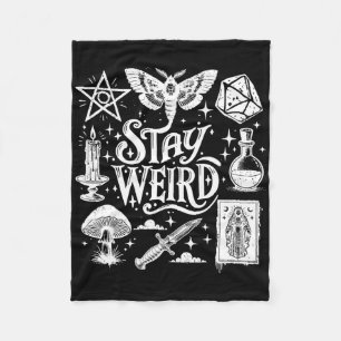 Bleibe Witchy Vibes Witch Spooky Season Happy Fleecedecke