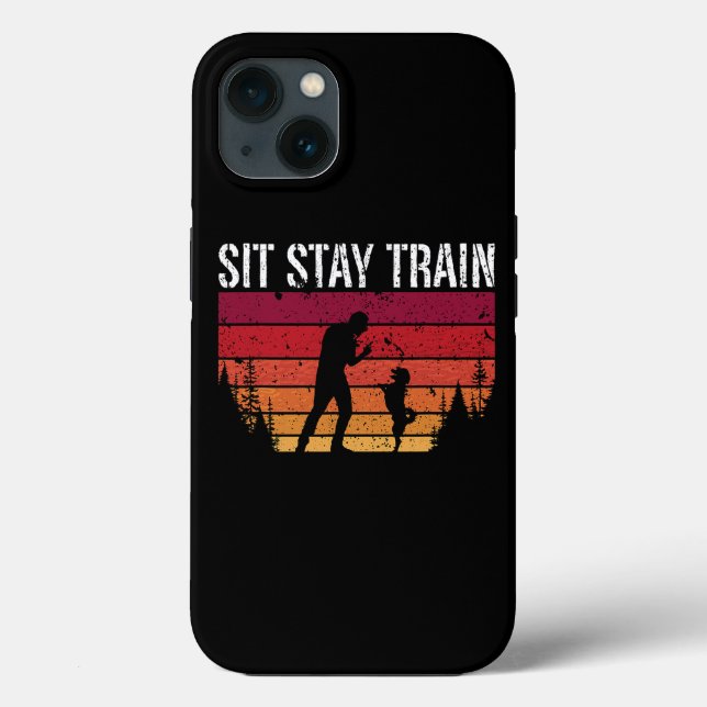 Bleibe Züge Retro Tierarzt Tierheim Case-Mate iPhone Hülle (Rückseite)