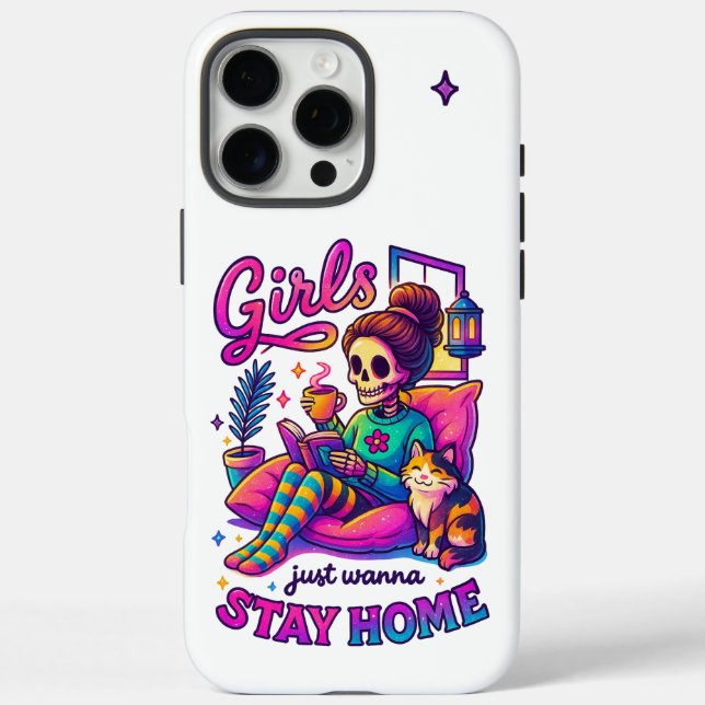 Bleibe Zuhause iPhone 16 Pro Max Hülle (Rückseite)