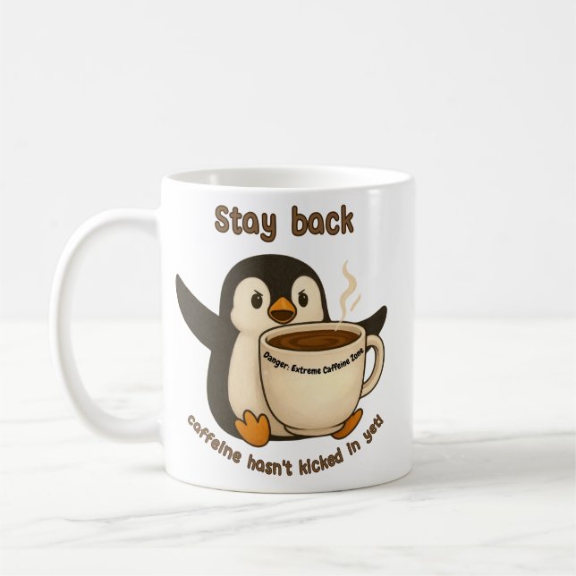 Bleibe zurück: Koffein hat nicht eingesteckt Kaffeetasse (Links)