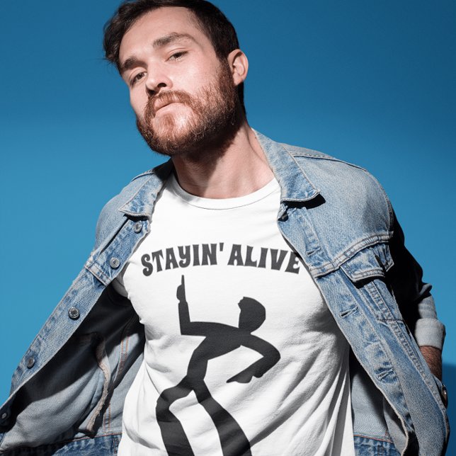 BLEIBEN' ALVE 1970ER VINTAGE T - Shirt (Von Creator hochgeladen)