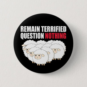 Bleiben erschreckte Fragen nichts Schaf Button