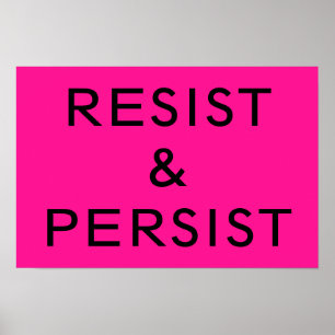 Bleiben Sie am heißen Rosa Poster