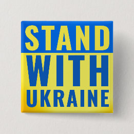 Bleiben Sie mit der Taste Ukraine Button