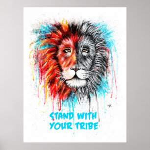 Bleiben Sie mit Ihrer Tribbeleuchtungsdrucke Poster