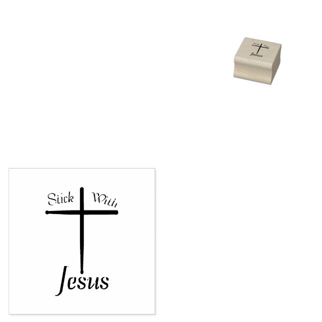 Bleiben Sie mit Jesus Christlich Drummer Gummistempel (Stempel)