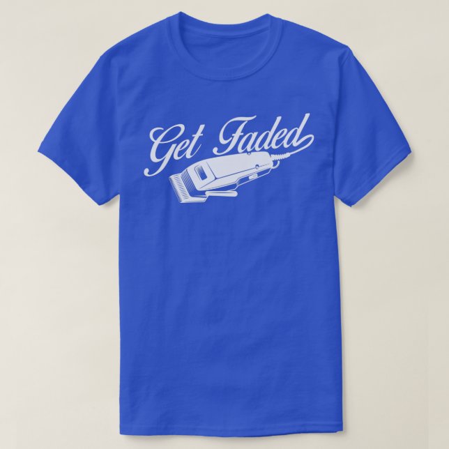 Bleiben Sie verblasst Friseur Friseur Haar-Treppe  T-Shirt (Design vorne)