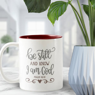 bleiben   Und Geschenk der Bibel Verse Zweifarbige Tasse