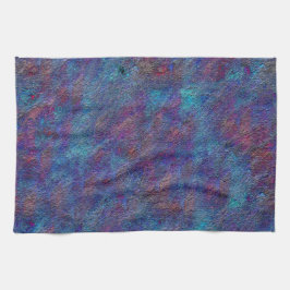 Bleibende Spritzer aus Zyanid und Rot Geschirrtuch