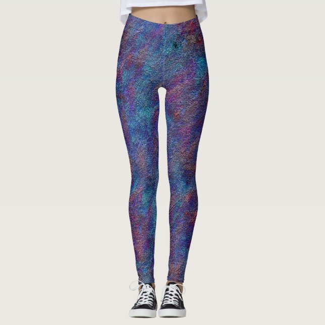 Bleibende Spritzer aus Zyanid und Rot Leggings (Vorderseite)