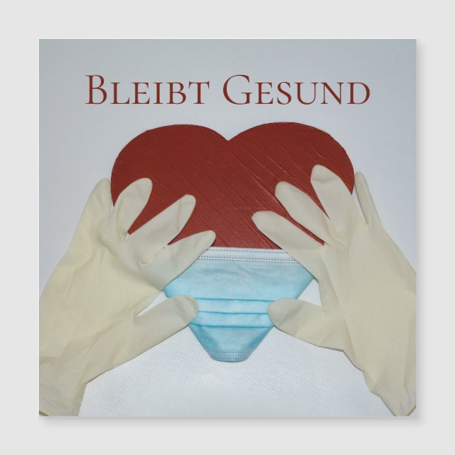 Bleibt Gesund - Magnetkarte (Vorderseite)
