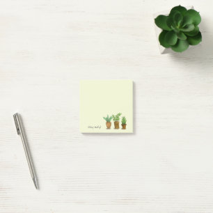 Bleibt grün, für Pflanzenliebhaber Post-it Klebezettel