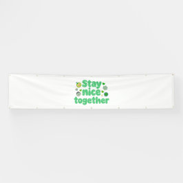 Bleibt nett zusammen Kawaii-Design Banner
