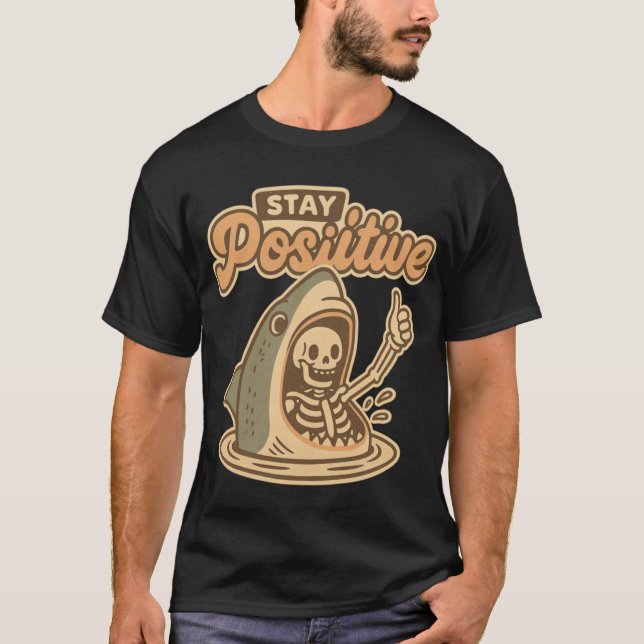 Bleibt positiv Freunde T-Shirt (Vorderseite)