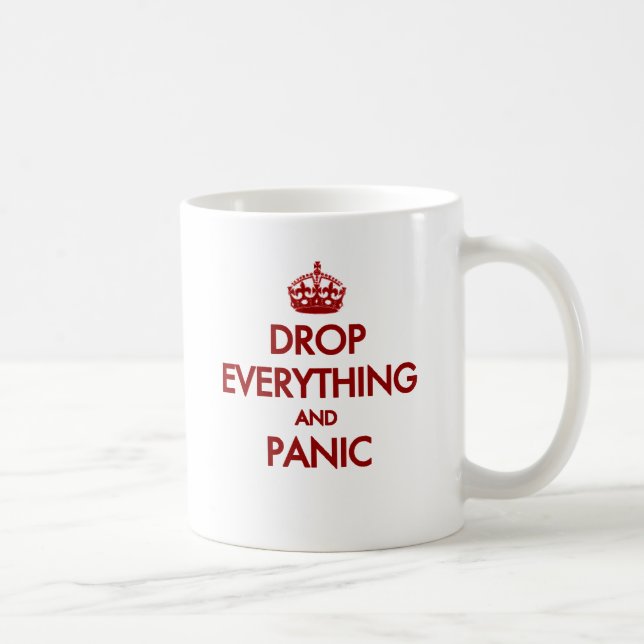 Bleibt ruhig? Pfft! Kaffeetasse (Rechts)