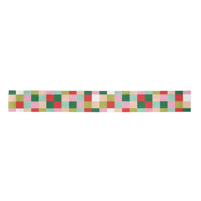 Bleichfarbenblöcke für Merry & Bright Satinband (Vorderseite)