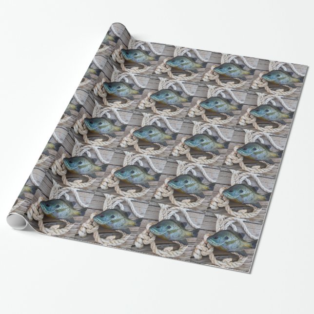 Bleichfische auf Dock und Seil Geschenkpapier (Ungerollt)