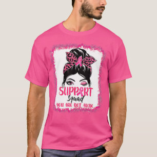 Bleichte rosa Multifunktionsleisten-Unterstützung T-Shirt
