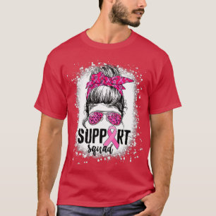 Bleichte rosa Schleife Unterstützung Squad Bewusst T-Shirt