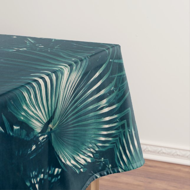 Bleie aus blassgrünem Palmenbaum Tischdecke (Beispiel)