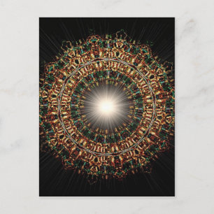 Bleiglas Burst Postkarte