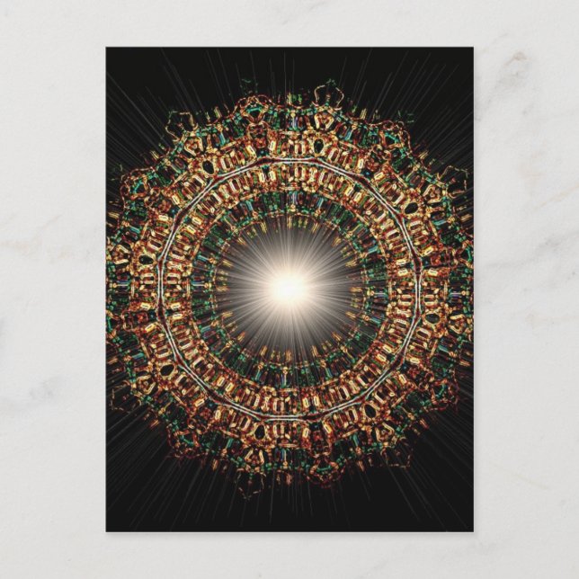 Bleiglas Burst Postkarte (Vorderseite)