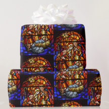 Bleiglasfenster Weihnachtsgeschichte Baby Jesus We