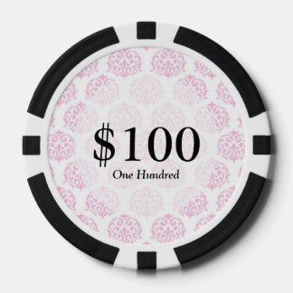 Bleirosa Damast Pokerchips