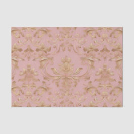 Bleirosa und metalische Goldschattenseiten Seidenpapier