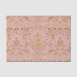 Bleirosa und metalische Goldschattenseiten Seidenpapier