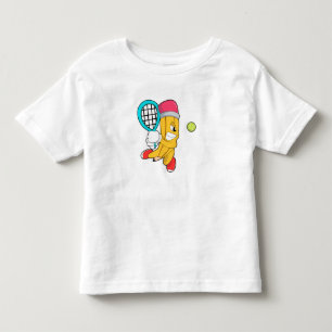 Bleistift beim Tennis mit Tennisschläger Kleinkind T-shirt