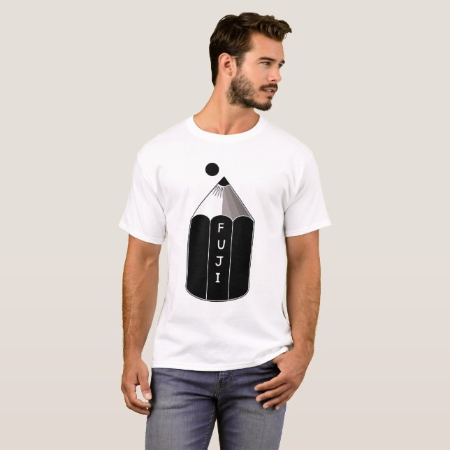 Bleistift der Fujisan T-Shirt (Vorne ganz)