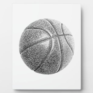 Bleistift-Effekt Basketball Fotoplatte