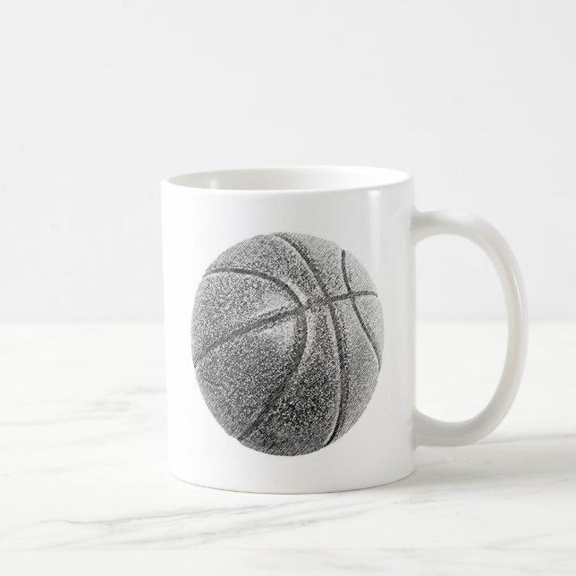 Bleistift-Effekt Basketball Kaffeetasse (Rechts)