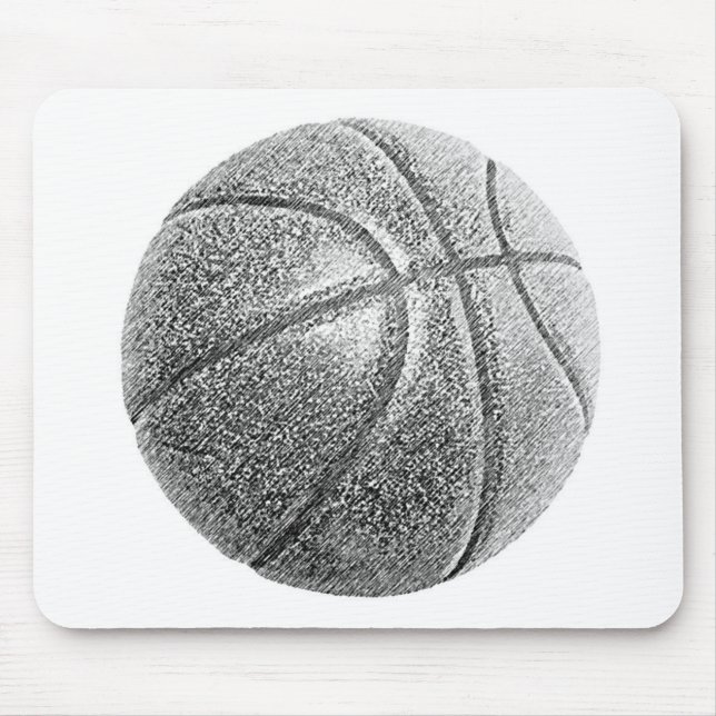 Bleistift-Effekt Basketball Mousepad (Vorne)