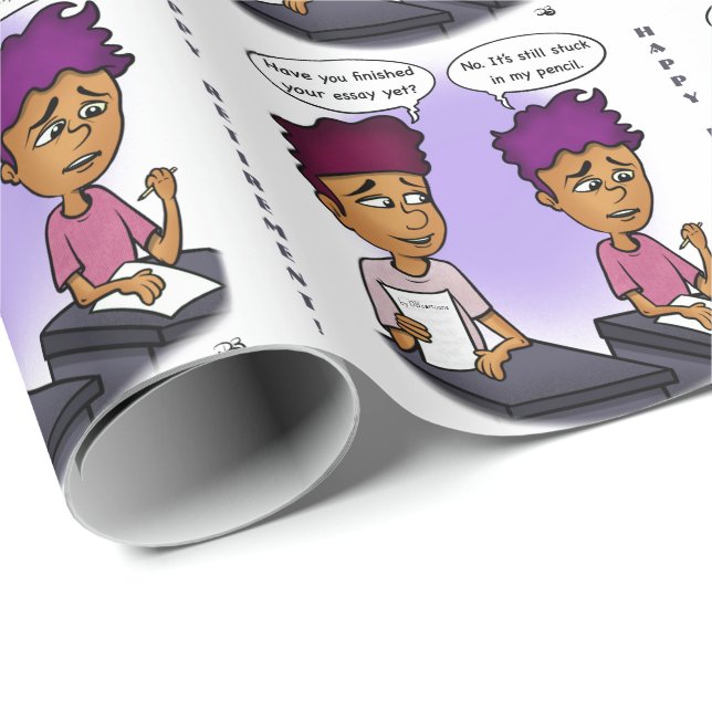 Bleistift Geschenkpapier (Rolleneckpunkt)