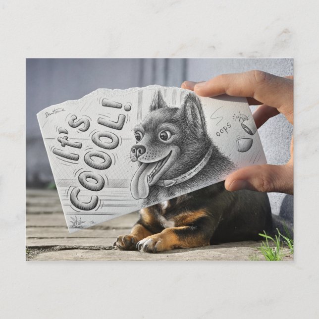 Bleistift-Kamera - Es ist Cool Postkarte (Vorderseite)