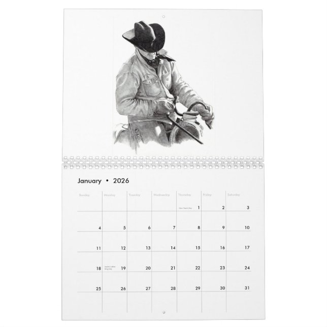 BLEISTIFT-KUNST, ZEICHNUNGEN: KALENDER: Joyce Kalender (Jan 2026)