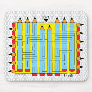 Bleistift Maze Mousepad