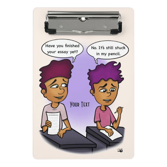 Bleistift Mini Klemmbrett (Vorderseite)