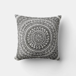 Bleistift Original Kunst Mandala Design Kissen