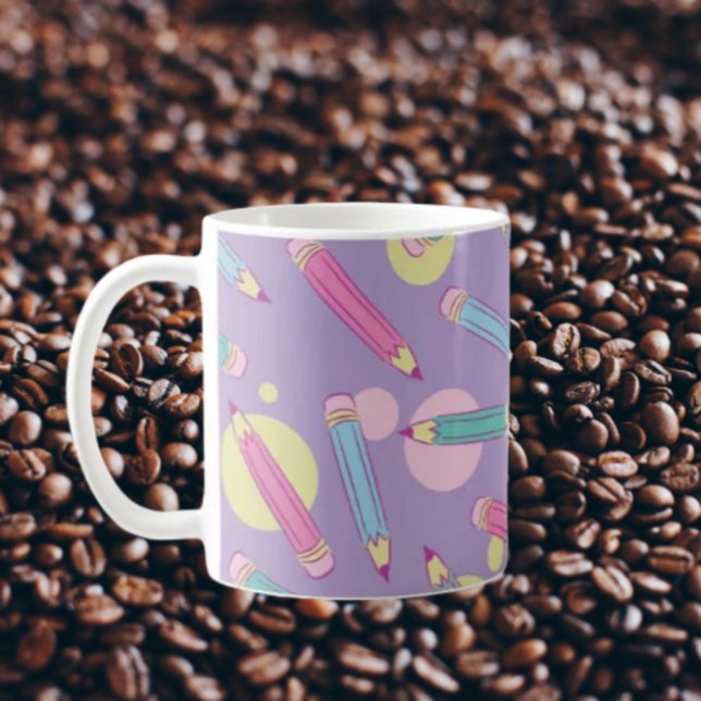 Bleistift-Party | Lavendel Classic-Tasse Kaffeetasse (Von Creator hochgeladen)