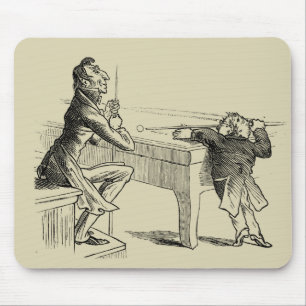 Bleistift-Skizze von zwei Männern, die Pool Mousepad
